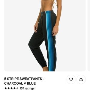 Aviator Nation Blue stripe jogger / size s